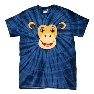 Monkey Face Costume Cute Easy Animal Halloween Gift Tie-Dye T-Shirt