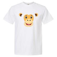 Monkey Face Costume Cute Easy Animal Halloween Gift Garment-Dyed Heavyweight T-Shirt