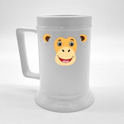 Monkey Face Costume Cute Easy Animal Halloween Gift Beer Stein