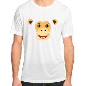 Monkey Face Costume Cute Easy Animal Halloween Gift Adult ChromaSoft Performance T-Shirt