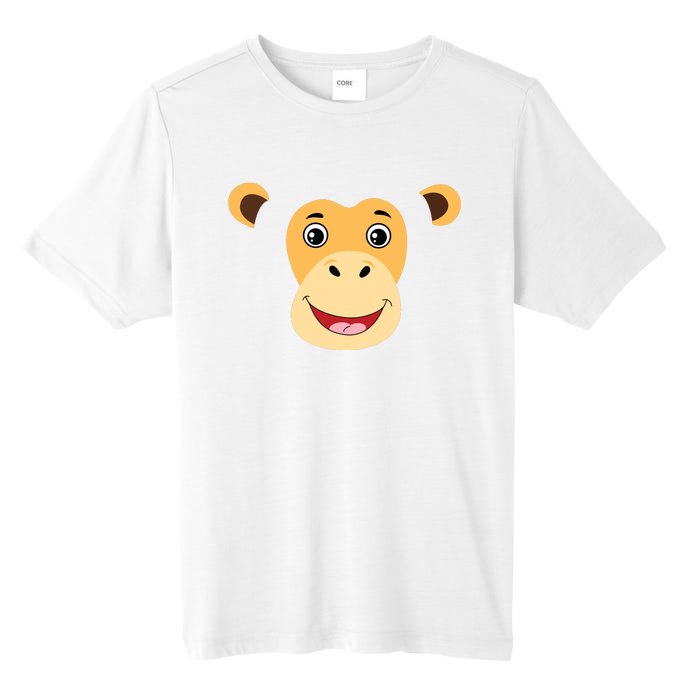 Monkey Face Costume Cute Easy Animal Halloween Gift Tall Fusion ChromaSoft Performance T-Shirt