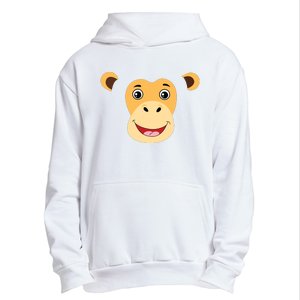 Monkey Face Costume Cute Easy Animal Halloween Gift Urban Pullover Hoodie