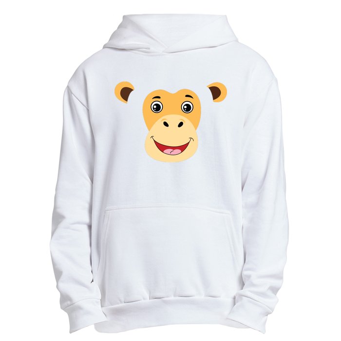 Monkey Face Costume Cute Easy Animal Halloween Gift Urban Pullover Hoodie