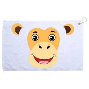 Monkey Face Costume Cute Easy Animal Halloween Gift Grommeted Golf Towel