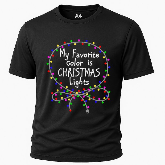My Favorite Color Is Christmas Lights Performance Shirt