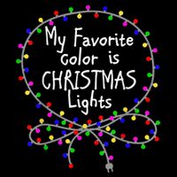 My Favorite Color Is Christmas Lights Performance Shirt