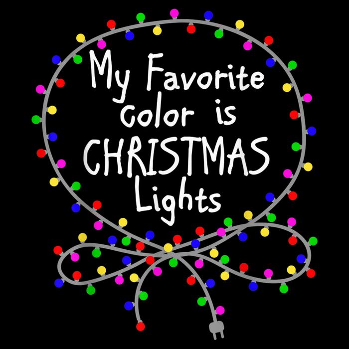My Favorite Color Is Christmas Lights Performance Shirt