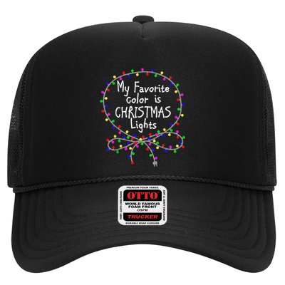My Favorite Color Is Christmas Lights Trucker Hat