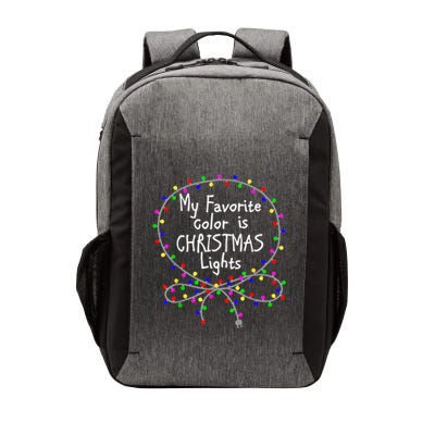 My Favorite Color Is Christmas Lights Vector Backpack