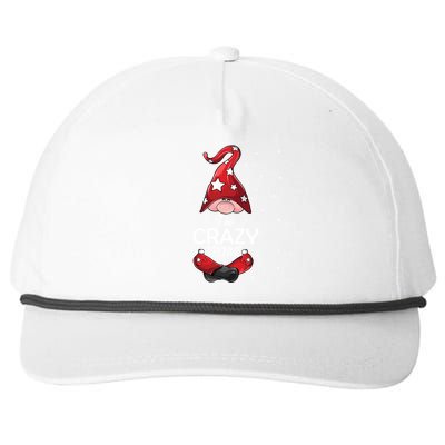 Matching Family Christmas Great Gift Funny Gift Crazy Gnome Meaningful Gift Snapback Five-Panel Rope Hat