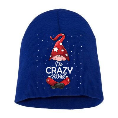 Matching Family Christmas Great Gift Funny Gift Crazy Gnome Meaningful Gift Short Acrylic Beanie