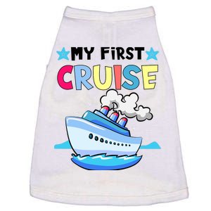 My First Cruise Girl Boy Funny Vacation Cruise Doggie Tank