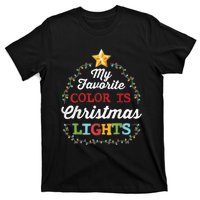 My Favorite Color Is Christmas Lights | Pajamas T-Shirt