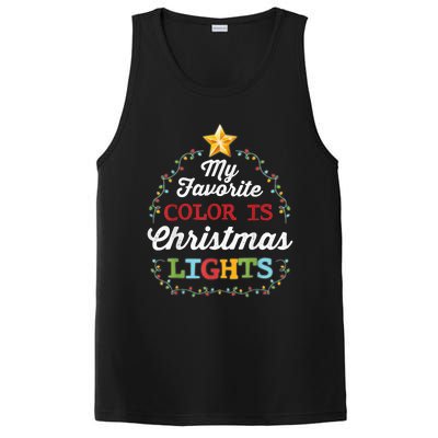 My Favorite Color Is Christmas Lights | Pajamas PosiCharge Competitor Tank