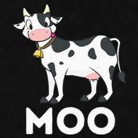 Moo Funny Cow Lover Famer Cattle Ranch Dairy Farming Ladies PosiCharge Tri-Blend Wicking Tank
