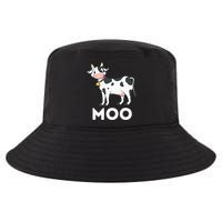 Moo Funny Cow Lover Famer Cattle Ranch Dairy Farming Cool Comfort Performance Bucket Hat
