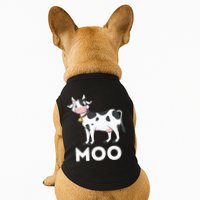 Moo Funny Cow Lover Famer Cattle Ranch Dairy Farming Doggie Tank