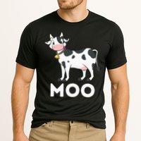 Moo Funny Cow Lover Famer Cattle Ranch Dairy Farming Performance Shirt