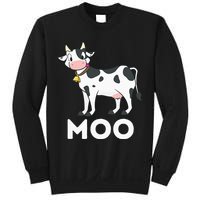 Moo Funny Cow Lover Famer Cattle Ranch Dairy Farming Sweatshirt