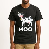 Moo Funny Cow Lover Famer Cattle Ranch Dairy Farming Tall T-Shirt