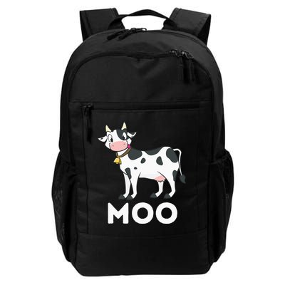 Moo Funny Cow Lover Famer Cattle Ranch Dairy Farming Backpack