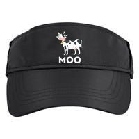 Moo Funny Cow Lover Famer Cattle Ranch Dairy Farming Adult Drive Performance Visor