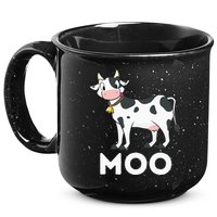 Moo Funny Cow Lover Famer Cattle Ranch Dairy Farming 15oz Campfire Ceramic Mug