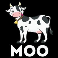 Moo Funny Cow Lover Famer Cattle Ranch Dairy Farming 16 in Basic Backpack