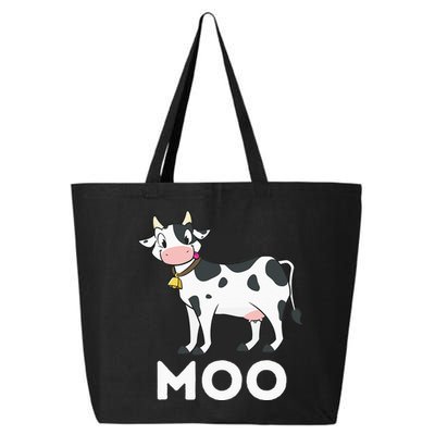 Moo Funny Cow Lover Famer Cattle Ranch Dairy Farming 25L Jumbo Tote