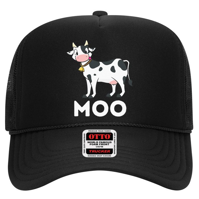 Moo Funny Cow Lover Famer Cattle Ranch Dairy Farming Hat