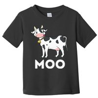Moo Funny Cow Lover Famer Cattle Ranch Dairy Farming Toddler T-Shirt