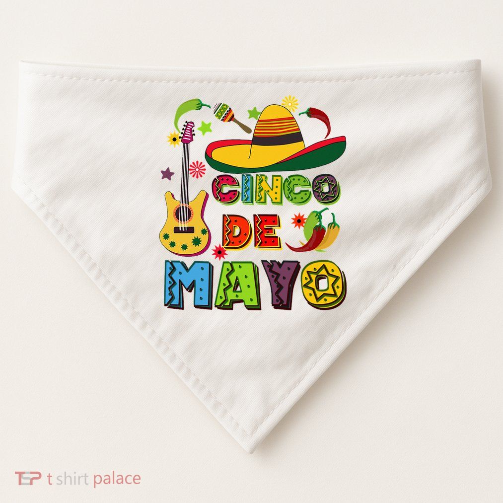 Mexican Fiesta Cinco De Mayo Classic USA-Made Doggie Bandana