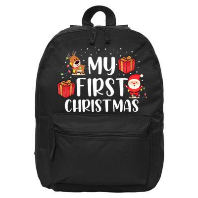 My First Christmas Sweater 16 in Basic Backpack
