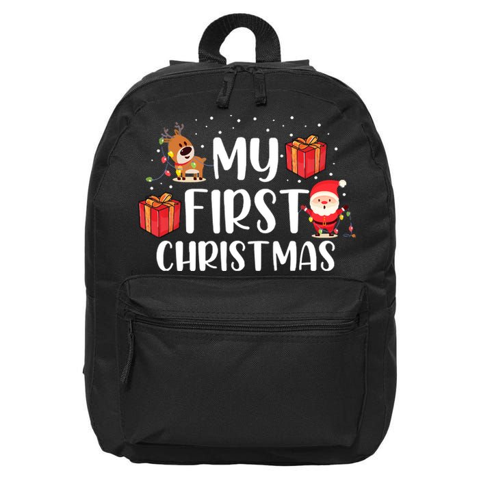My First Christmas Sweater 16 in Basic Backpack
