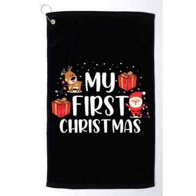 My First Christmas Sweater Golf Towel
