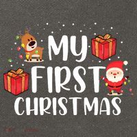 My First Christmas Sweater Cotton Canvas Backpack