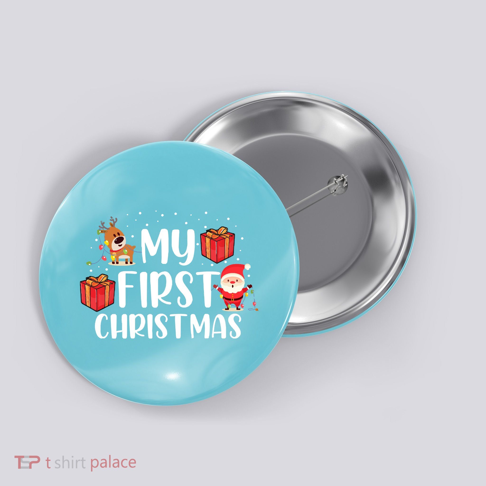 My First Christmas Sweater Button