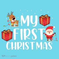 My First Christmas Sweater Button