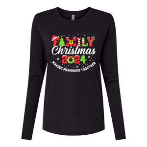 Matching Family Christmas 2024 Outfit Xmas Squad Santa Gift Womens Cotton Relaxed Long Sleeve T-Shirt