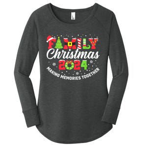 Matching Family Christmas 2024 Outfit Xmas Squad Santa Gift Women's Perfect Tri Tunic Long Sleeve Shirt