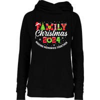 Matching Family Christmas 2024 Outfit Xmas Squad Santa Gift Womens Funnel Neck Pullover Hood