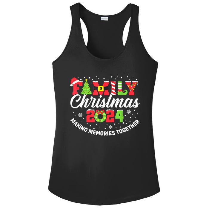 Matching Family Christmas 2024 Outfit Xmas Squad Santa Gift Ladies PosiCharge Competitor Racerback Tank