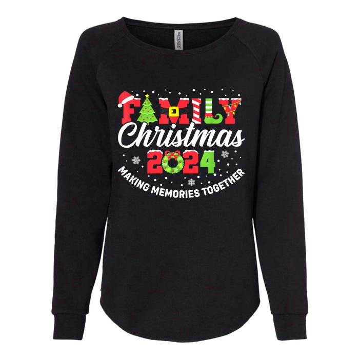 Matching Family Christmas 2024 Outfit Xmas Squad Santa Gift Womens California Wash Sweatshirt