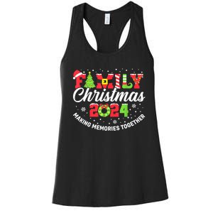 Matching Family Christmas 2024 Outfit Xmas Squad Santa Gift Women's Racerback Tank