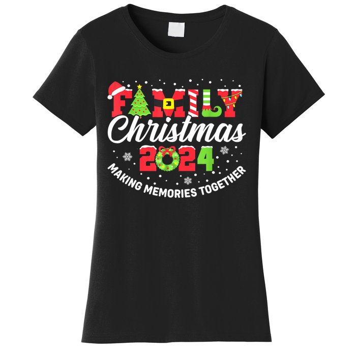 Matching Family Christmas 2024 Outfit Xmas Squad Santa Gift Women's T-Shirt