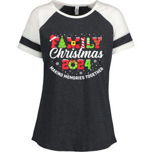 Matching Family Christmas 2024 Outfit Xmas Squad Santa Gift Enza Ladies Jersey Colorblock Tee