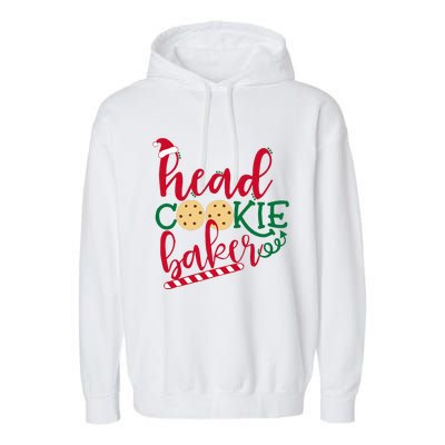 Matching Family Christmas Baking Head Cookie Baker Garment-Dyed Fleece Hoodie