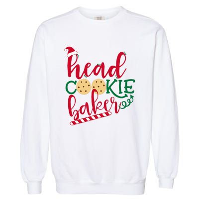 Matching Family Christmas Baking Head Cookie Baker Garment-Dyed Sweatshirt