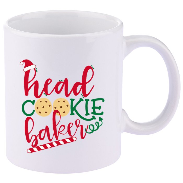 Matching Family Christmas Baking Head Cookie Baker 11oz C Handle Ceramic Mug