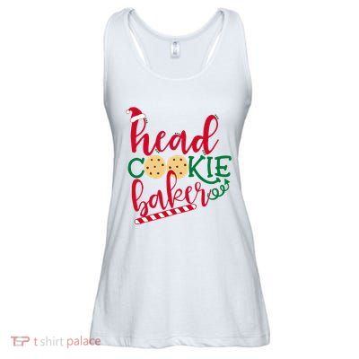 Matching Family Christmas Baking Head Cookie Baker Ladies Essential Flowy Tank